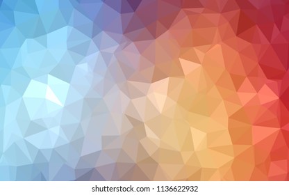 Light Blue, Red vector abstract polygonal background. A sample with polygonal shapes. Polygonal design for your web site.