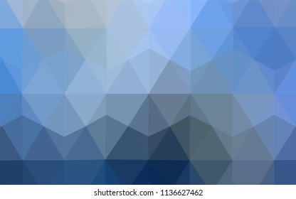 Light Blue, Red vector abstract mosaic backdrop. Creative geometric illustration in Origami style with gradient. Brand new design for your business.