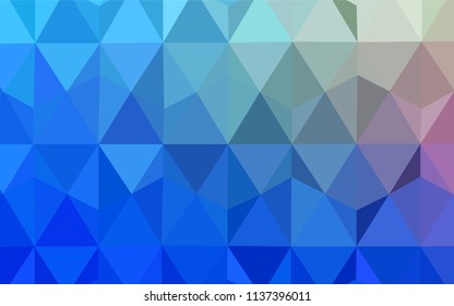 Light Blue, Red vector abstract polygonal pattern. Elegant bright polygonal illustration with gradient. Triangular pattern for your design.