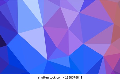 Light Blue, Red vector abstract mosaic background. A completely new color illustration in a polygonal style. A completely new design for your leaflet.
