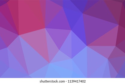 Light Blue, Red vector abstract mosaic pattern. Shining colorful illustration with triangles. Best triangular design for your business.