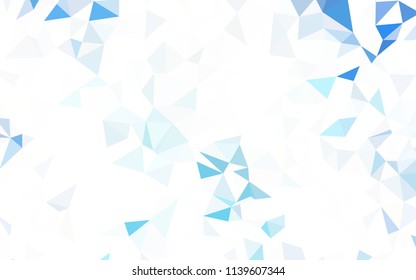 Light Blue, Red vector abstract mosaic background. Modern abstract illustration with triangles. Completely new template for your banner.