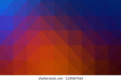 Light Blue, Red vector abstract polygonal template. Colorful illustration in abstract style with triangles. A completely new design for your leaflet.