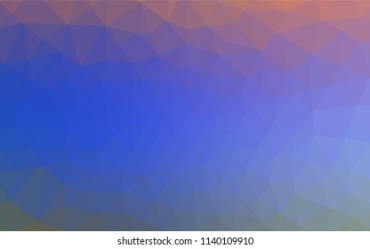 Light Blue, Red vector abstract mosaic background. Colorful illustration in polygonal style with gradient. Pattern for a brand book's backdrop.