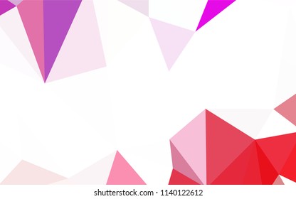 Light Blue, Red vector abstract polygonal background. Elegant bright polygonal illustration with gradient. Polygonal design for your web site.