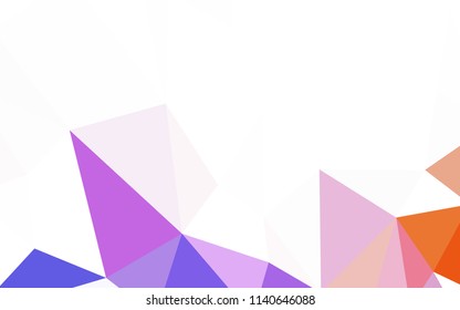 Light Blue, Red vector abstract mosaic pattern. Colorful abstract illustration with triangles. New template for your brand book.