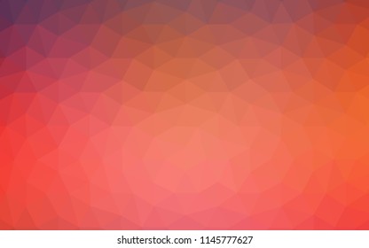 Light Blue, Red vector abstract mosaic pattern. Polygonal abstract illustration with gradient. Polygonal design for your web site.