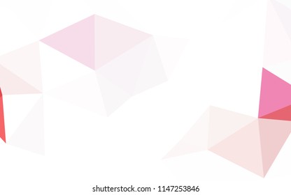 Light Blue, Red vector abstract polygonal template. A sample with polygonal shapes. Best triangular design for your business.