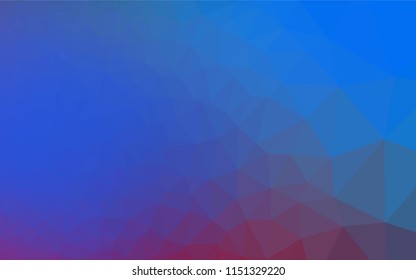 Light Blue, Red vector abstract mosaic pattern. Shining colored illustration in a Brand new style. The textured pattern can be used for background.