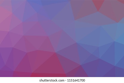 Light Blue, Red vector abstract polygonal layout. Shining illustration, which consist of triangles. Triangular pattern for your business design.