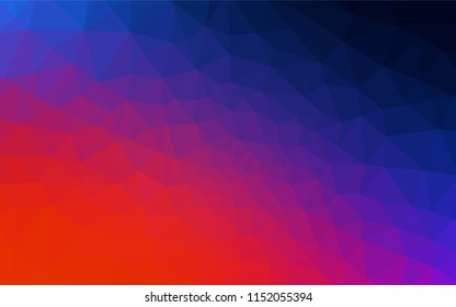 Light Blue, Red vector abstract polygonal pattern. Shining colorful illustration with triangles. Brand new style for your business design.