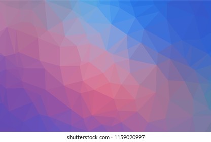 Light Blue, Red vector abstract polygonal layout. A completely new color illustration in a vague style. The polygonal design can be used for your web site.