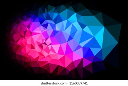 Light Blue, Red vector abstract polygonal texture. Creative geometric illustration in Origami style with gradient. The textured pattern can be used for background.