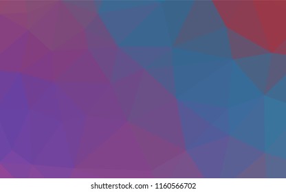 Light Blue, Red vector abstract polygonal texture. Shining illustration, which consist of triangles. The best triangular design for your business.