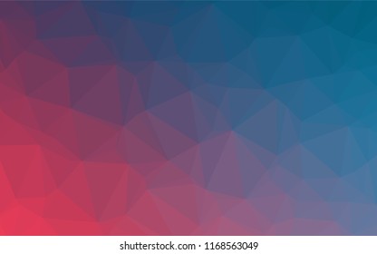 Light Blue, Red vector abstract polygonal layout. Shining colored illustration in a Brand new style. Triangular pattern for your business design.