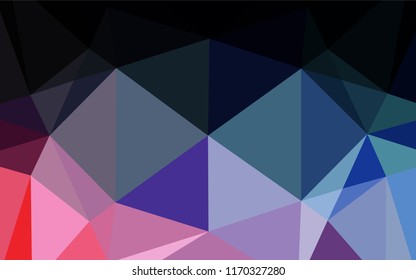 Light Blue, Red vector abstract mosaic background. Colorful abstract illustration with gradient. The completely new template can be used for your brand book.