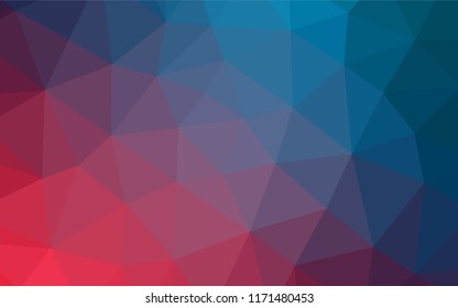 Light Blue, Red vector abstract polygonal texture. Colorful illustration in abstract style with gradient. Brand new style for your business design.
