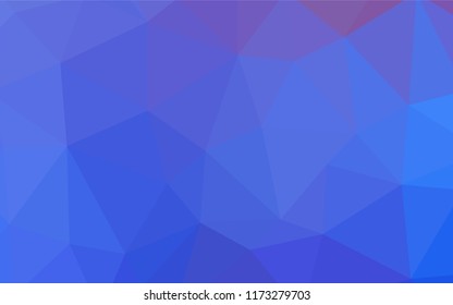 Light Blue, Red vector abstract mosaic backdrop. Colorful illustration in polygonal style with gradient. Template for cell phone's backgrounds.