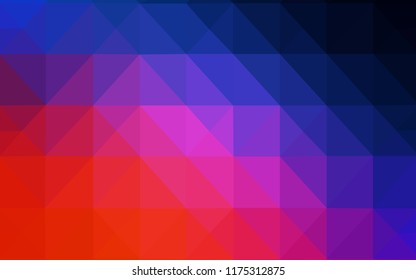 Light Blue, Red vector abstract polygonal pattern. Shining polygonal illustration, which consist of triangles. A new texture for your web site.