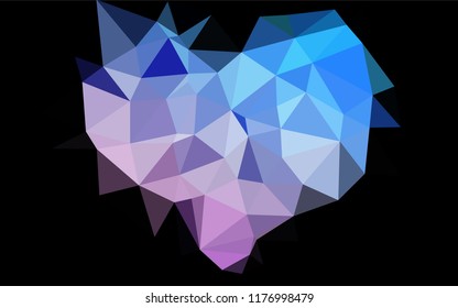 Light Blue, Red vector abstract mosaic backdrop. An elegant bright illustration with gradient. The textured pattern can be used for background.