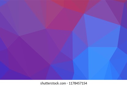 Light Blue, Red vector abstract mosaic background. A completely new color illustration in a polygonal style. Polygonal design for your web site.