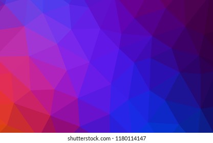 Light Blue, Red vector abstract polygonal pattern. Modern abstract illustration with triangles. Textured pattern for your backgrounds.