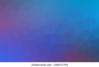 Light Blue, Red vector abstract mosaic background. A vague abstract illustration with gradient. The textured pattern can be used for background.