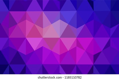 Light Blue, Red vector abstract polygonal template. Shining polygonal illustration, which consist of triangles. A completely new design for your leaflet.