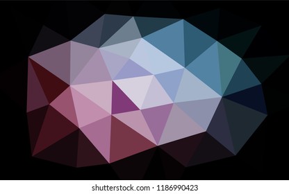 Light Blue, Red vector abstract mosaic pattern. Triangular geometric sample with gradient.  The polygonal design can be used for your web site.
