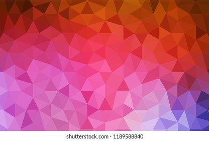 Light Blue, Red vector abstract mosaic pattern. Creative geometric illustration in Origami style with gradient. New template for your brand book.