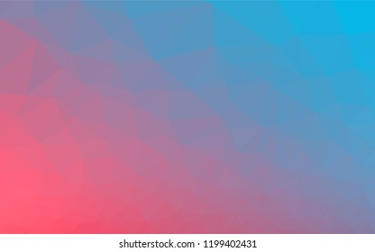 Light Blue, Red vector abstract mosaic backdrop. Modern geometrical abstract illustration with gradient. Brand new style for your business design.