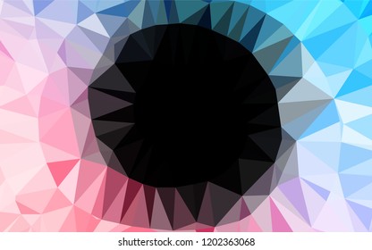 Light Blue, Red vector abstract polygonal texture. Colorful abstract illustration with gradient. The template can be used as a background for cell phones.