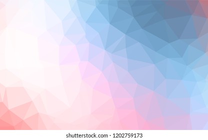 Light Blue, Red vector abstract polygonal texture. Colorful illustration in abstract style with gradient. Brand new design for your business.