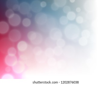 Light Blue, Red vector abstract bokeh bright template. Creative illustration with gradient. Brand new style for your business design.