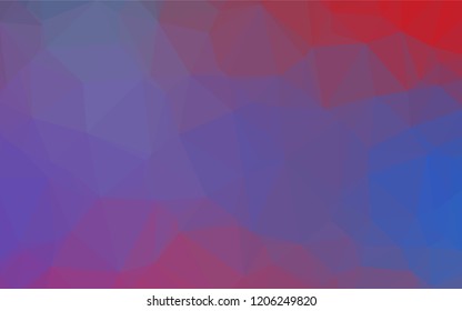 Light Blue, Red vector abstract polygonal texture. A completely new color illustration in a vague style. Brand new design for your business.