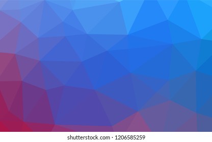 Light Blue, Red vector abstract mosaic background. A completely new color illustration in a vague style. A completely new template for your business design.