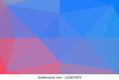 Light Blue, Red vector abstract polygonal texture. Glitter abstract illustration with an elegant design. The textured pattern can be used for background.