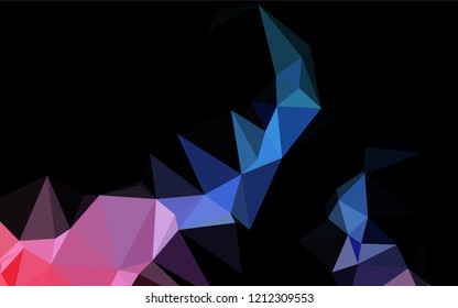 Light Blue, Red vector abstract polygonal texture. Colorful illustration in abstract style with gradient. A completely new design for your business.