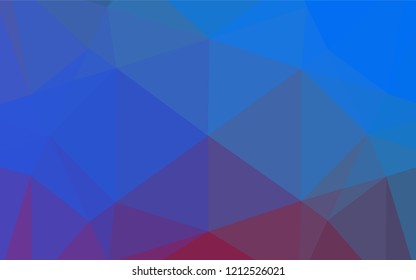 Light Blue, Red vector abstract polygonal layout. Shining colored illustration in a Brand new style. The completely new template can be used for your brand book.