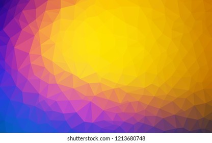 Light Blue, Red vector abstract mosaic pattern. Creative geometric illustration in Origami style with gradient. Triangular pattern for your design.