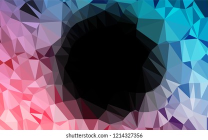 Light Blue, Red vector abstract mosaic pattern. A sample with polygonal shapes. The template can be used as a background for cell phones.