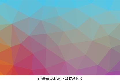 Light Blue, Red vector abstract polygonal layout. Shining colored illustration in a Brand new style. Brand new style for your business design.