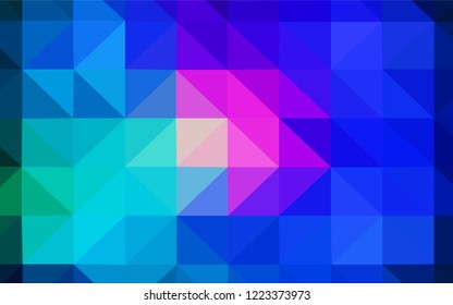 Light Blue, Red vector abstract mosaic backdrop. Creative illustration in halftone style with triangles. Best triangular design for your business.