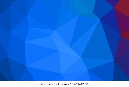 Light Blue, Red vector abstract polygonal pattern. Triangular geometric sample with gradient.  That new template can be used for your brand book.