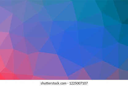Light Blue, Red vector abstract mosaic pattern. Brand new colored illustration in blurry style with gradient. A new texture for your design.