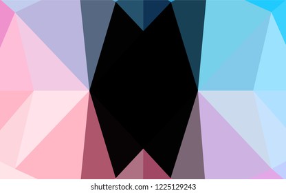 Light Blue, Red vector abstract polygonal layout. A sample with polygonal shapes. A new texture for your design.
