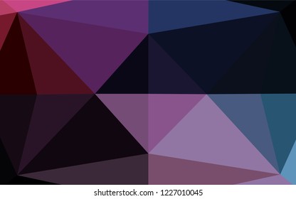 Light Blue, Red vector abstract mosaic backdrop. Triangular geometric sample with gradient.  The completely new template can be used for your brand book.