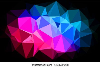 Light Blue, Red vector abstract polygonal cover. Colorful abstract illustration with gradient. A completely new template for your business design.