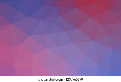 Light Blue, Red vector abstract polygonal layout. An elegant bright illustration with gradient. The template can be used as a background for cell phones.