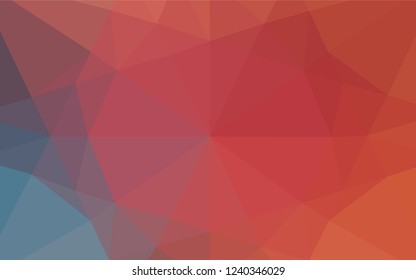 Light Blue, Red vector abstract polygonal cover. A completely new color illustration in a vague style. A completely new design for your business.